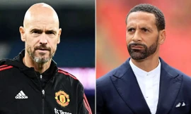 Erik Ten Hag và Rio Ferdinand.