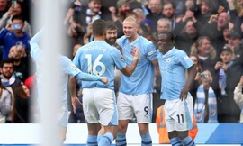 Haaland đã ghi bàn trở lại trong màu áo Man City
