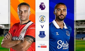 Luton Town vs Everton.