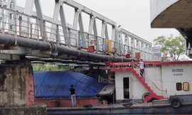 Hiện trường vụ tai nạn tại cầu Tam Bạc (Hải Phòng.