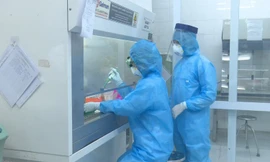 Phòng xét nghiệm tại Trung tâm Kiểm soát Bệnh tật tỉnh Thái Nguyên.