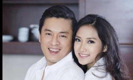 Lam Trường và bà xã Yến Phương.