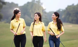 Top 3 Hoa hậu Việt Nam 2016 hóa thân thành golfer