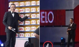 MC Lại Văn Sâm bất ngờ ném cuốn sổ đang cầm trên tay xuống sàn ngay trên sóng truyền hình.