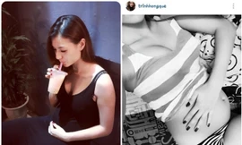 Hồng Quế lần đầu khoe bụng bầu