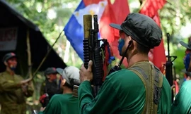 Nhóm phiến quân NPA ở Philippines. Ảnh: PNA.