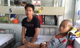 H. sau ca mổ. Ảnh: Quốc Ngọc.