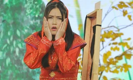 Trong điệu Hồ Quảng tự chế, Lâm Vỹ Dạ nhắc đến 2 người bạn gái xinh đẹp của Trấn Thành và Trường Giang là Hari Won và Nhã Phương và chê Tiến Luật “hói nguyên đầu” khiến BGK cười nghiêng ngả.