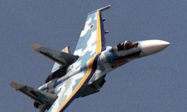 Máy bay tiêm kích Su-27 của Ukraine. (Nguồn: AFP)