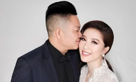 Bảo Thy và chồng sắp cưới- doanh nhân Phan Lĩnh. 