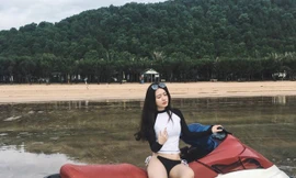 Nữ biker Việt lên báo Thái vì quá đẹp