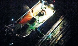 Tàu Triều Tiên bị phát hiện buôn lậu dầu trên Biển Hoa Đông hôm 19/5/2018