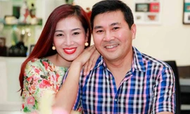 Hoa khôi Thu Hương và ông xã- doanh nhân Hoài Nam.