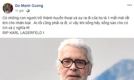 Nhà thiết kế VN: Tạm biệt Karl Lagerfeld với tất cả sự trân trọng