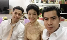 Hình ảnh được cho là đám hỏi của Trương Thế Vinh và bạn gái cơ trưởng.