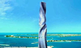 Tòa nhà Dynamic Tower Hotel được xây từ năm 2008, hoàn thành năm 2020.