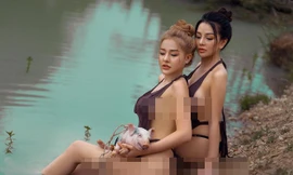 Bộ ảnh hở bạo của Ngân 98 ở Vũng Tàu gây 'bão' dư luận