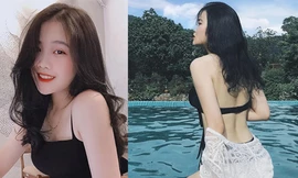Bạn gái hotgirl của Đoàn Văn Hậu tung ảnh bikini khiến fan xuýt xoa
