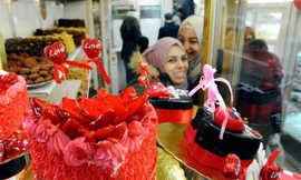 Không khí đón Valentine trên khắp thế giới