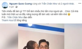 Những khoảnh khắc được cho là hậu trường chụp ảnh cưới của Đàm Thu Trang và Cường Đô la.