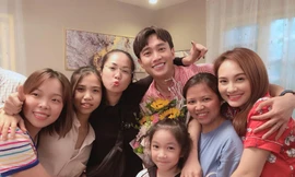 Hình ảnh hậu trường trong cảnh quay cuối của nam diễn viên Quốc Trường. 