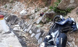 Xe máy của nạn nhân.