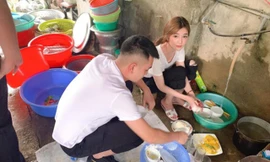 Hình ảnh gây “bão” mạng của Thùy Dương.