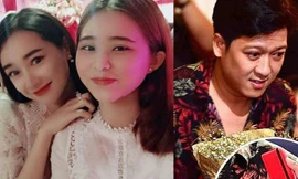 Không lên tiếng về tin đồn kết hôn với Trường Giang nhưng Nhã Phương ngầm khẳng định bằng việc đeo nhẫn cầu hôn của Trường Giang trong đám cưới em gái ruột.