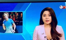 Diệu Linh từng gây 'bão' dư luận khi diện trang phục quá gợi cảm lên sóng truyền hình trực tiếp.