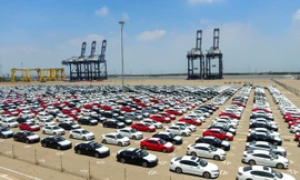 Một lô ôtô nhập từ ASEAN đã cập cảng ở Việt Nam - Ảnh: Zing.