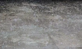 Mưa đá xuất hiện bất thường tại huyện Hoài Ân, tỉnh Bình Định.