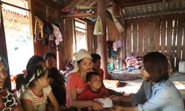 Tiếp tục hành trình hỗ trợ nhân dân vùng lũ ở Thanh Hóa