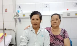 Ông S. đã phực hồi sức khỏe sau khi được điều trị bằng thuốc tiêu sợi huyết đường tĩnh mạch (Ảnh: Kim Hà)