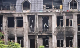 Dãy nhà tan hoang ở Thiên đường Bảo Sơn sau vụ cháy khủng khiếp