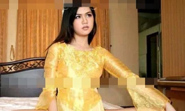 Sau Ngô Thanh Vân, lộ ảnh Ngọc Trinh mặc áo dài không quần và ngồi phản cảm