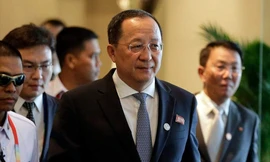 Ngoại trưởng Triều Tiên Ri Yong Ho. Ảnh: AP