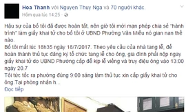 Hành trình xin giấy chứng tử ở phường Văn Miếu khiến nhiều người vô cùng bức xúc.