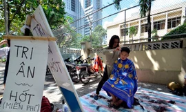 Địa điểm hớt tóc của anh chàng hớt tóc "du mục".