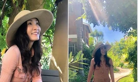 Hình ảnh mới nhất của Hồng Đào sau khi xuất viện. 