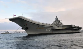 Tàu sân bay Đô đốc Kuznetsov. Ảnh: Tass