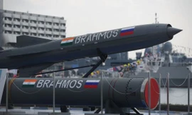 Tên lửa siêu thanh BrahMos. Ảnh: Bộ Quốc phòng Ấn Độ