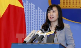 Người phát ngôn Bộ Ngoại giao Lê Thị Thu Hằng. (Ảnh: Văn Điệp/TTXVN)