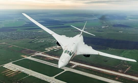 "Thiên nga trắng" Tu-160 của không quân Nga. Ảnh: Bộ Quốc phòng Nga