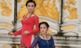 Trâm Anh, Hồng Châu khoe sắc với áo dài