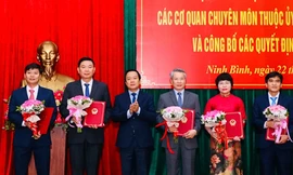 Ninh Bình điều động, bổ nhiệm 5 giám đốc sở sau hợp nhất