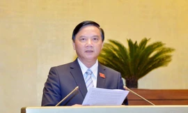 Chủ nhiệm Uỷ ban Pháp luật Nguyễn Khắc Định. Ảnh Như Ý