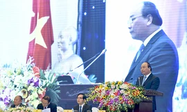 Thủ tướng Nguyễn Xuân Phúc đánh giá cao vai trò của Hiệp hội DNNVV. Ảnh CP