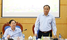 Bí thư Tỉnh ủy Bắc Kạn Nguyễn Văn Du tại buổi làm việc. Ảnh BNV