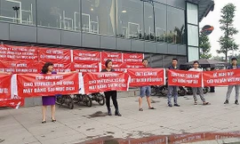 Cư dân tố Chủ đầu tư sử dụng mặt bằng sai mục đích. Ảnh TP 