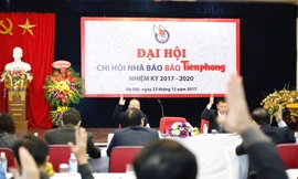 Báo Tiền Phong đã tổ chức Đại hội Chi hội nhà báo Báo Tiền Phong. Ảnh Như Ý